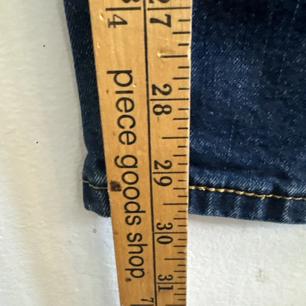Levis 505 Regular Fit Dark Wash Indigo Straight Leg Jeans Mens 36x30 Stretch